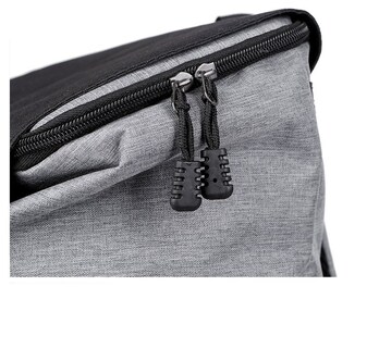 Foto 6 | Mochila Impermeable Gris para Laptop-Venta Internacional