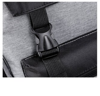 Foto 7 | Mochila Impermeable Gris para Laptop-Venta Internacional