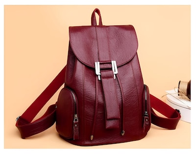 Foto 2 | Mochila de Cuero Pu de Gran Tamaño con Hermoso Diseño - Venta Internacional