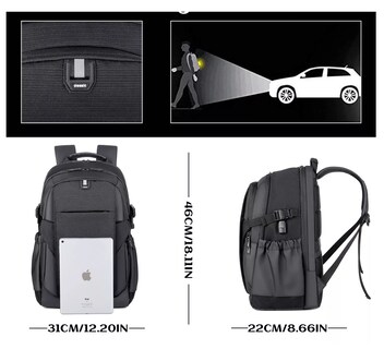Foto 2 | Mochila Urbana Bb-2209 Color Black 36l