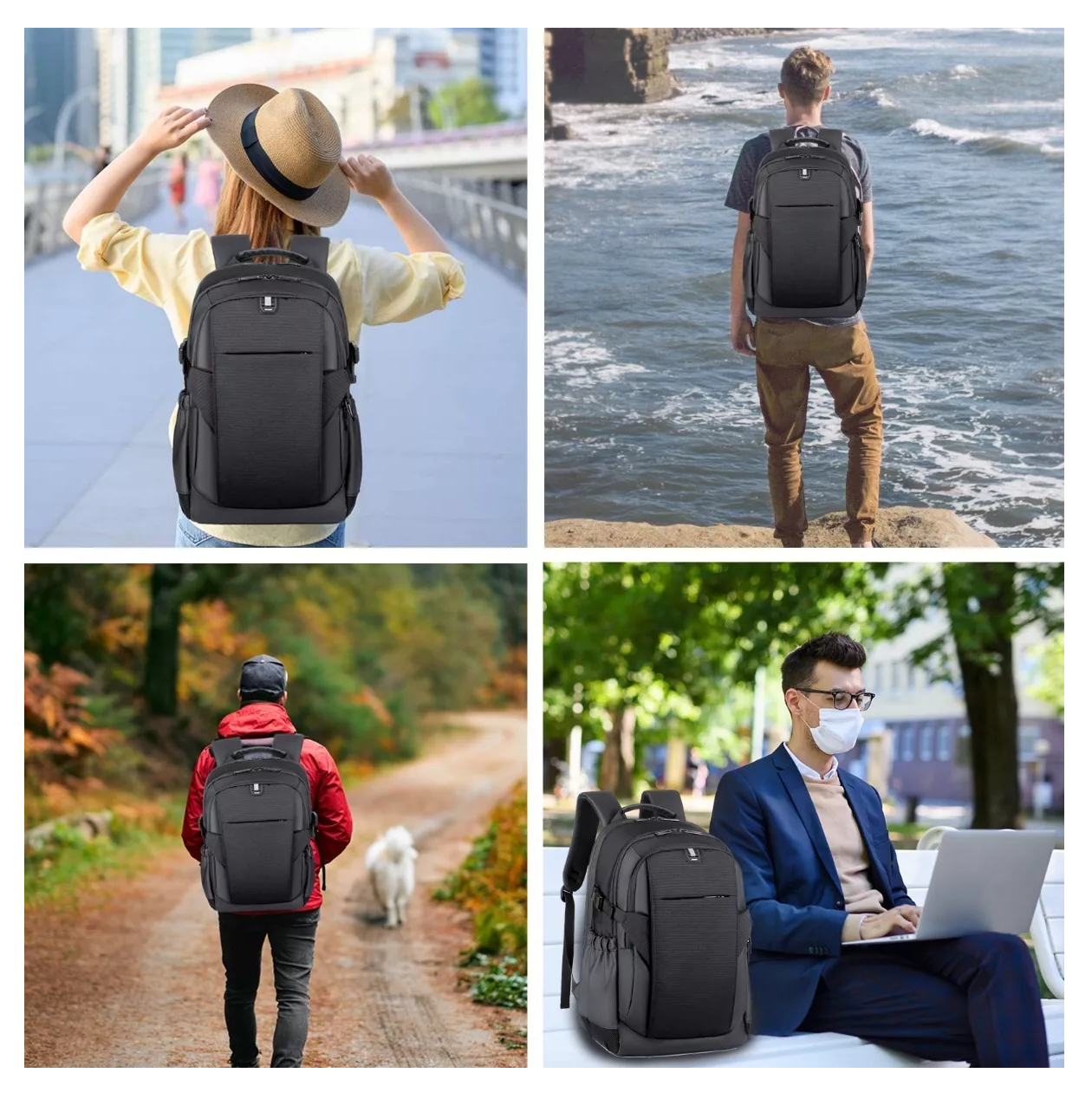 Foto 3 | Mochila Urbana Bb-2209 Color Black 36l