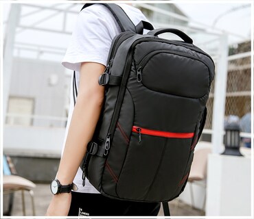 Foto 5 | Mochila Multifuncional Impermeable para Portátil de 39 Litros con Puerto USB - Venta Internacional