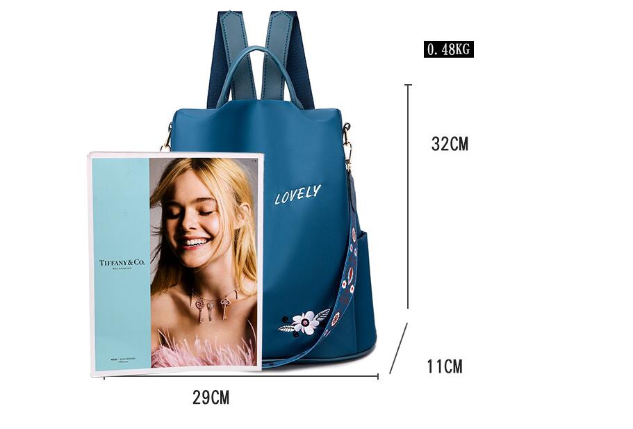 Foto 4 pulgar | Mochila Pcruzado Impermeable Ligera para Mujer - Venta Internacional