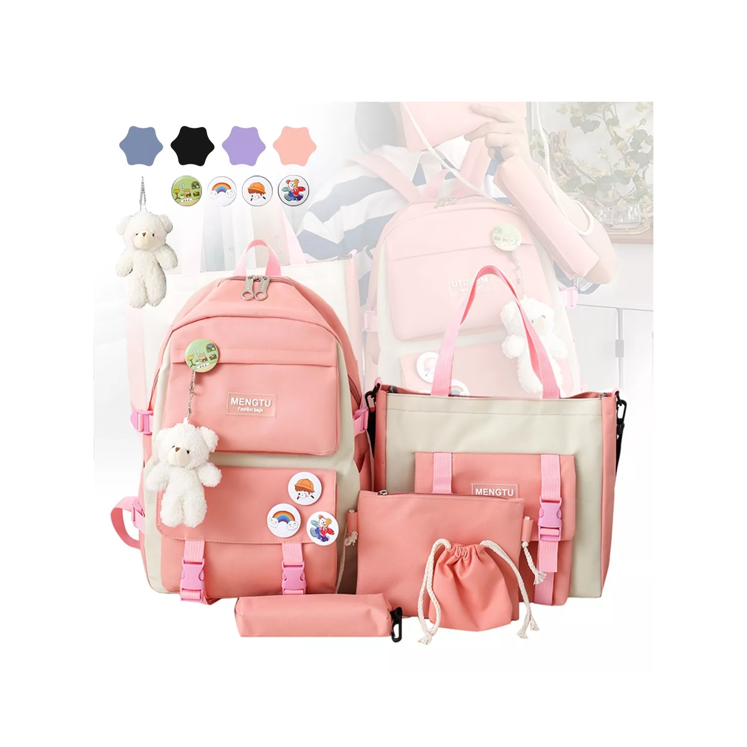 Foto 2 pulgar | Mochila Colgante 5 En 1 De Gran Capacidad Para Niñas - Venta Internacional