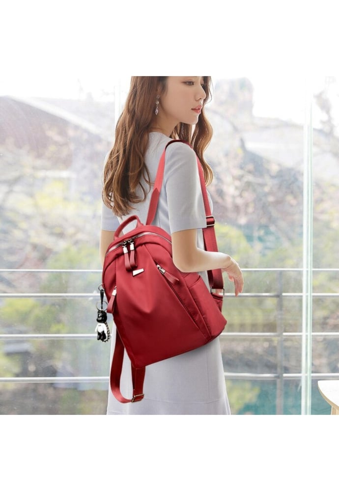 Foto 6 pulgar | Mochila Tipo Cartera Antirrobo Impermeable Roja 31x23x13 Cm - Venta Internacional