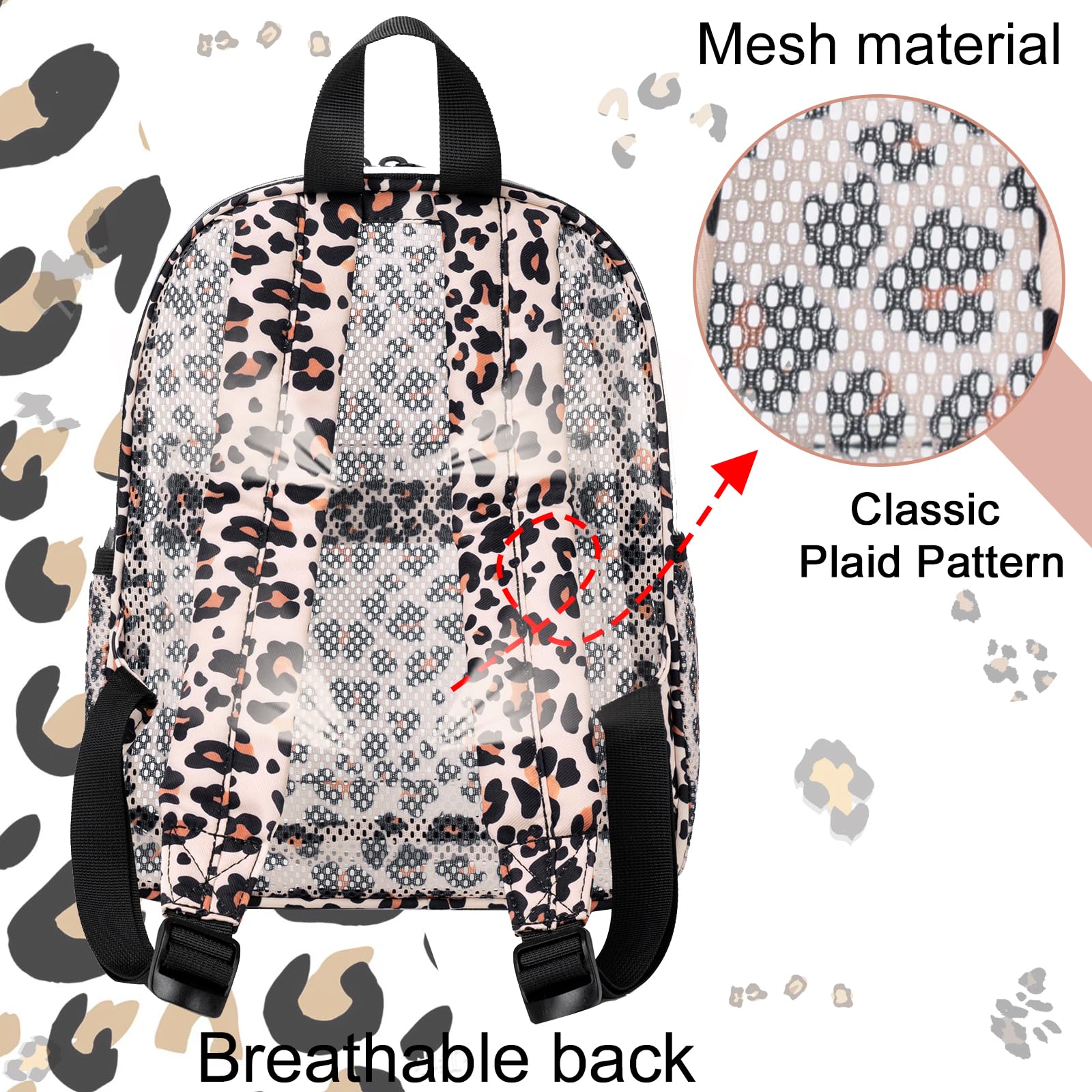 Foto 3 | Mochila Btoop Transparente Aprobada por Mini Stadium - Venta Internacional