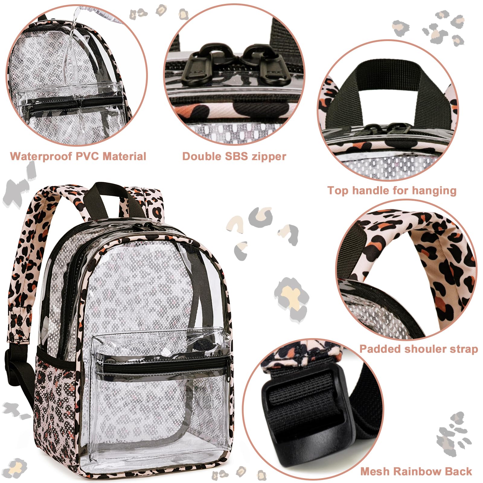 Foto 6 | Mochila Btoop Transparente Aprobada por Mini Stadium - Venta Internacional
