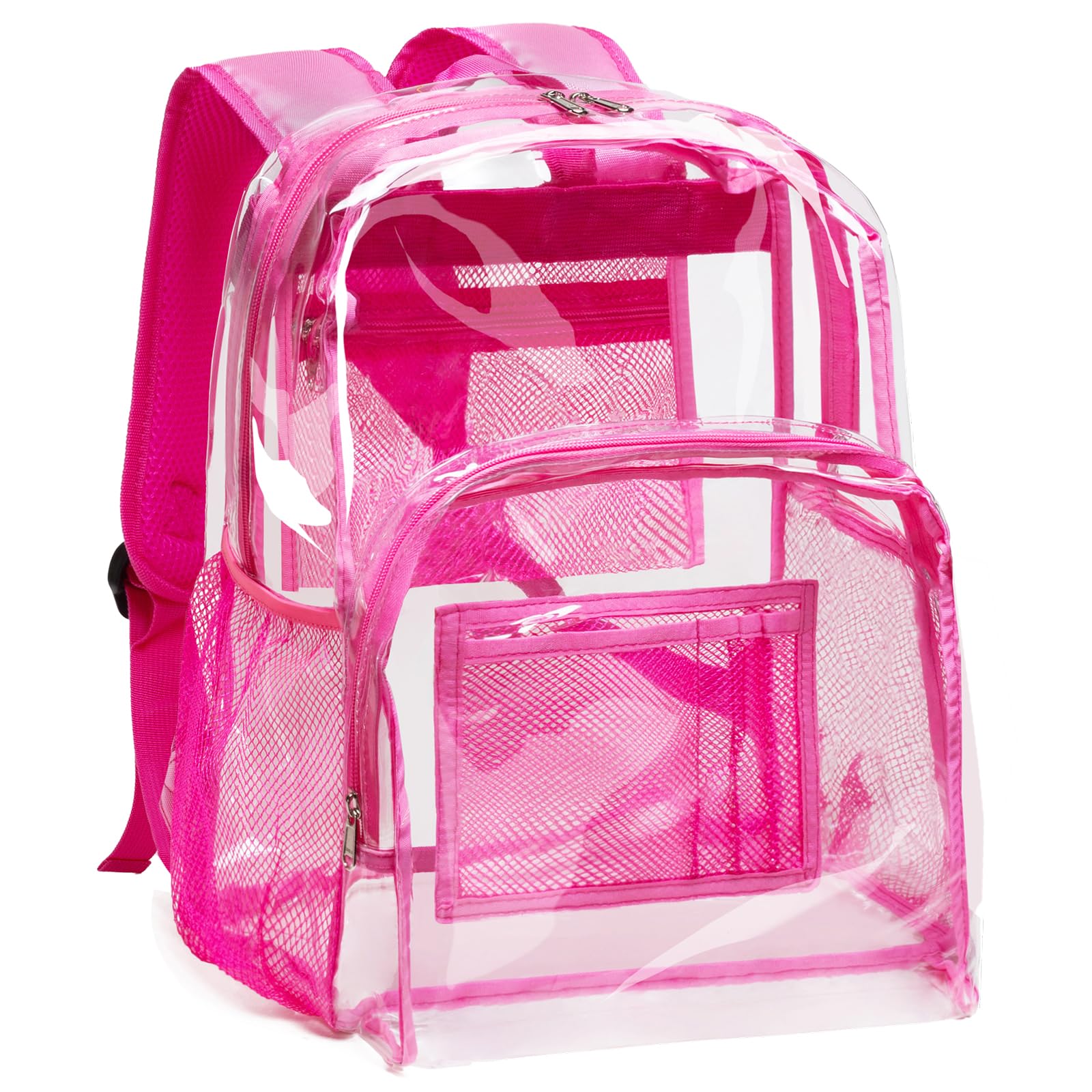 Foto 2 pulgar | Mochila Vorspack de Pvc Transparent Rosa - Venta Internacional