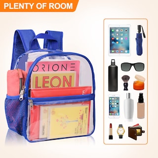 Foto 5 | Mochila Uspeclare Clear Stadium Approved 30x15x30 Cm Azul - Venta Internacional