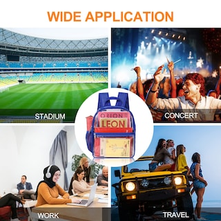 Foto 7 | Mochila Uspeclare Clear Stadium Approved 30x15x30 Cm Azul - Venta Internacional