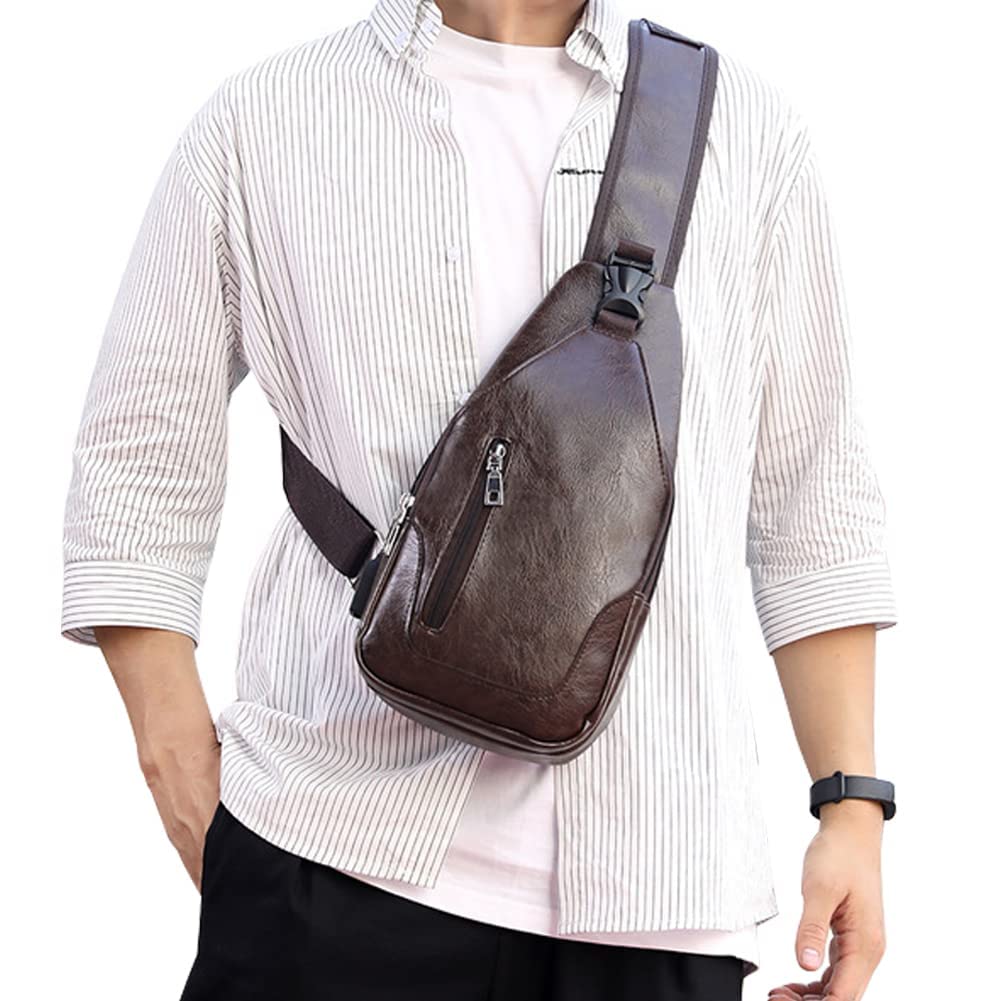 Foto 7 | Bandolera Peicees Café para Hombre-Venta Internacional