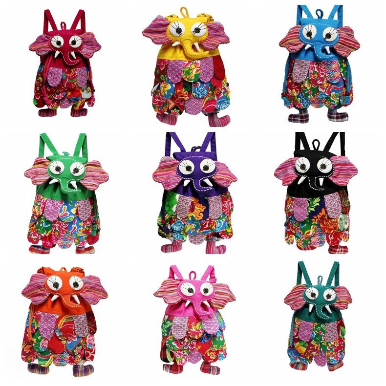 Foto 3 pulgar | Mochila de Lona con Diseños de Animales Vintage para Niñas - Venta Internacional
