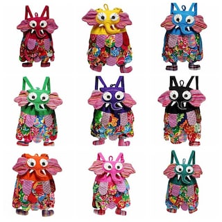 Foto 2 | Mochila de Lona con Diseños de Animales Vintage para Niñas - Venta Internacional