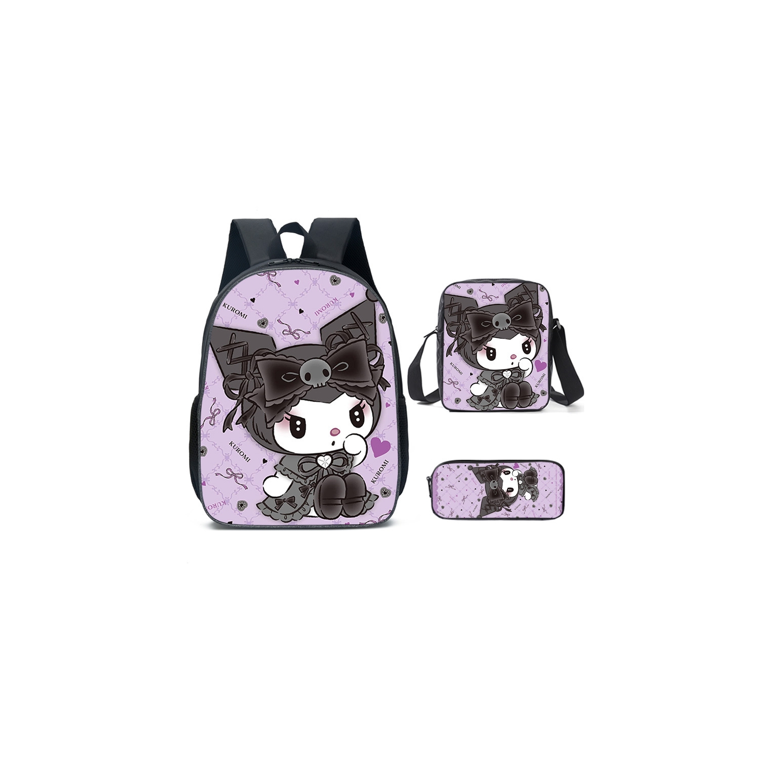 Foto 2 pulgar | Set de Mochilas Kulomi Anime Student 3 Piezas- Venta Internacional