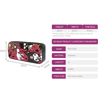 Foto 4 | Set de Mochilas Kulomi Anime Student 3 Piezas- Venta Internacional
