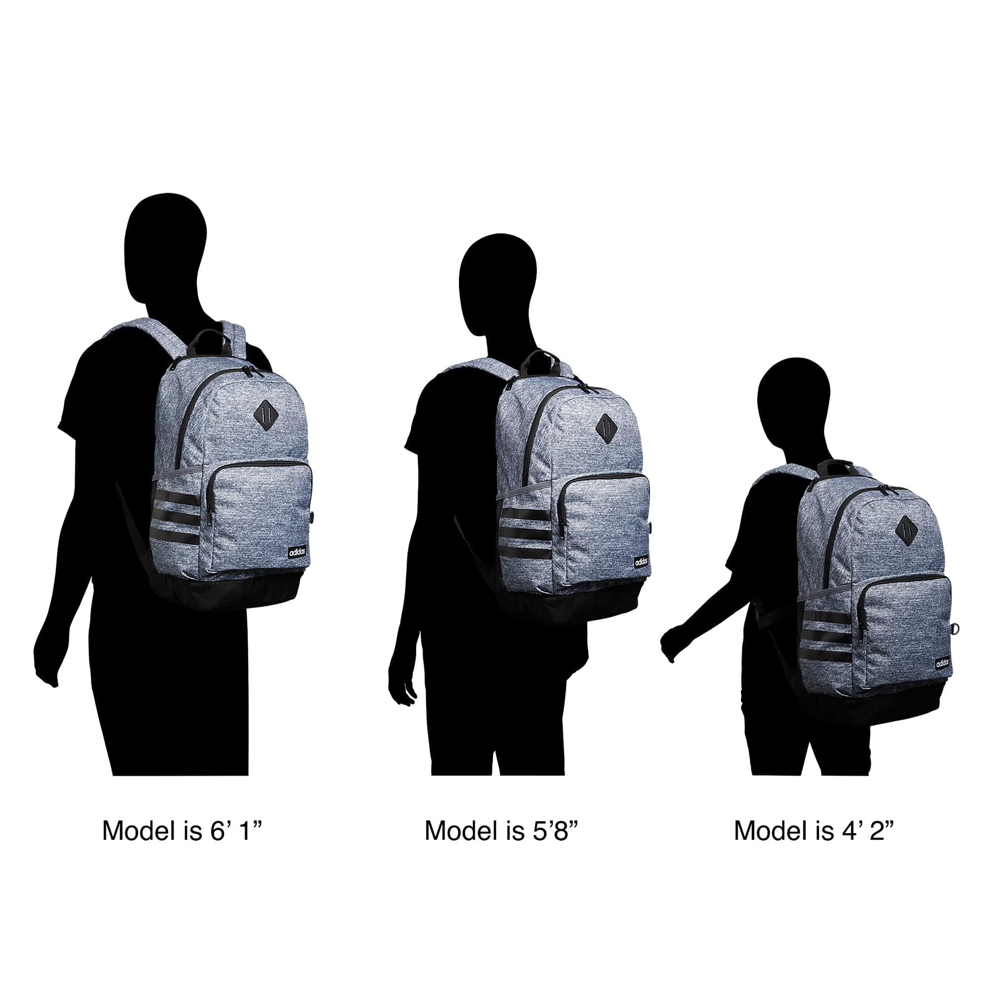 Foto 6 pulgar | Mochila Adidas Classic 3s 4 Negro Blanco - Venta Internacional