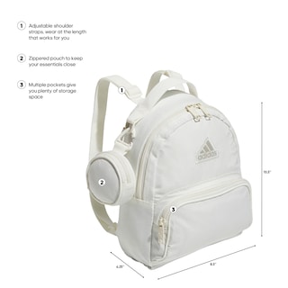 Foto 2 | Mochila Adidas Blanca Must Have Mini Festivals Travel - Venta Internacional