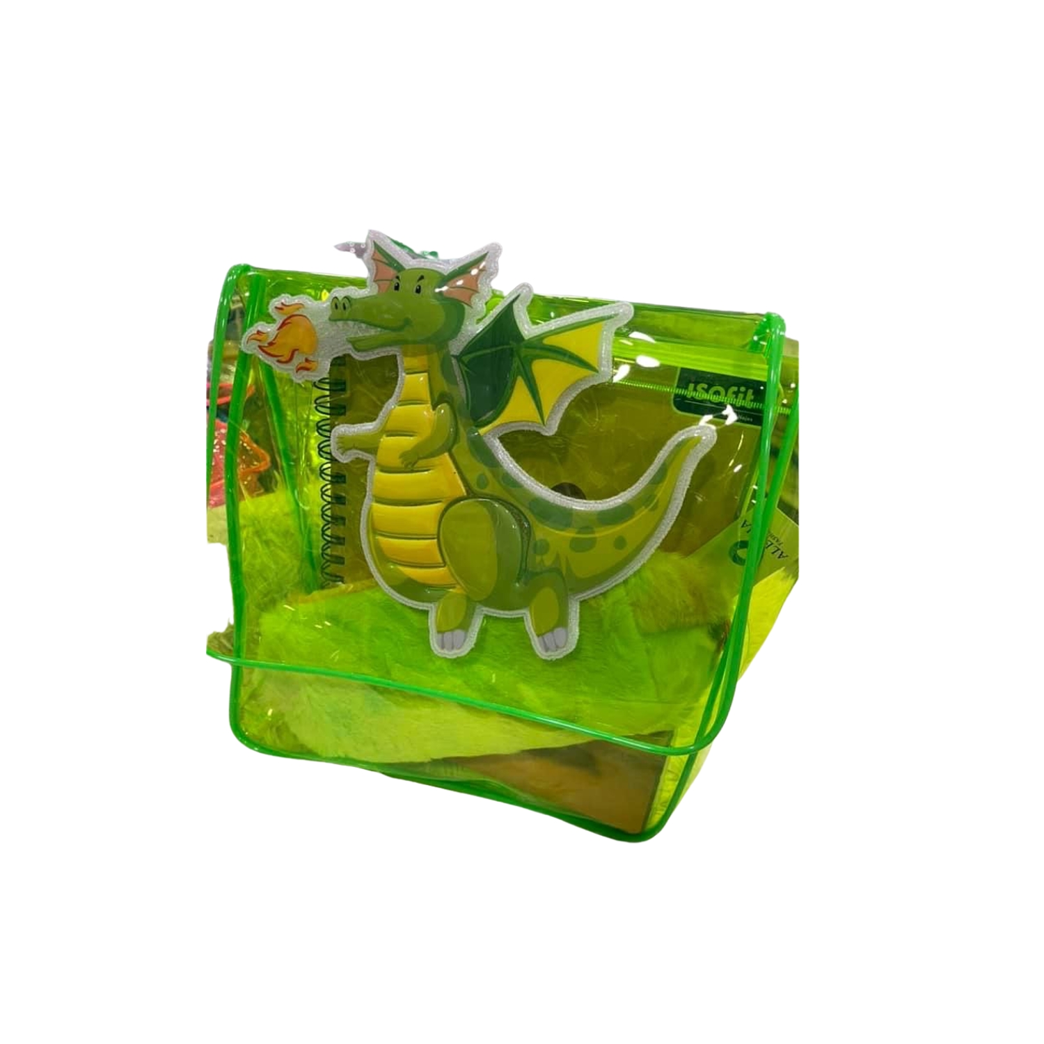 Foto 2 pulgar | Mochila Kawaii de Plástico Verde Transparente con Forma de Dragón - Venta Internacional