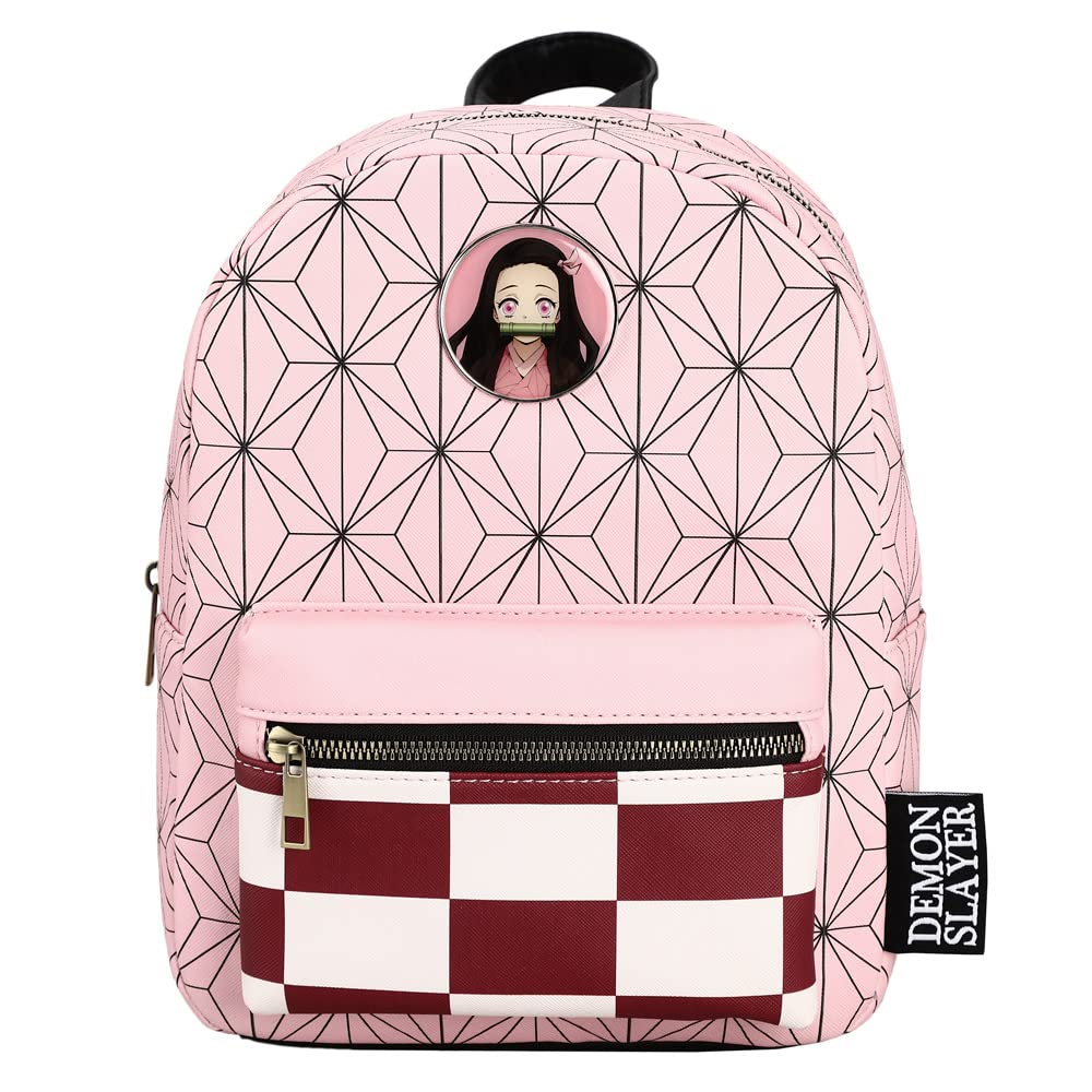 Foto 2 pulgar | Minimochila Bioworld Demon Slayer Nezuko Rosa - Venta Internacional