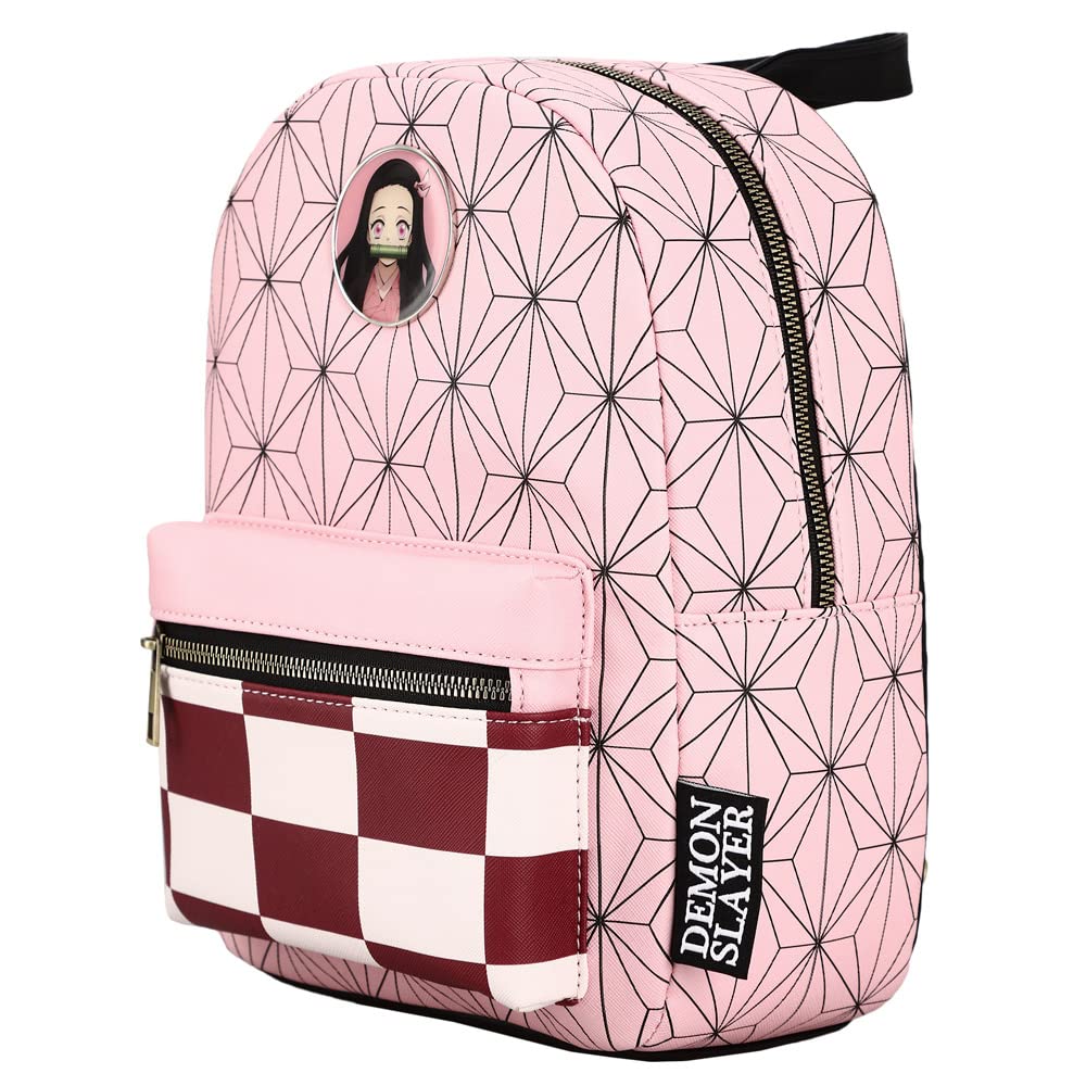 Foto 6 pulgar | Minimochila Bioworld Demon Slayer Nezuko Rosa - Venta Internacional