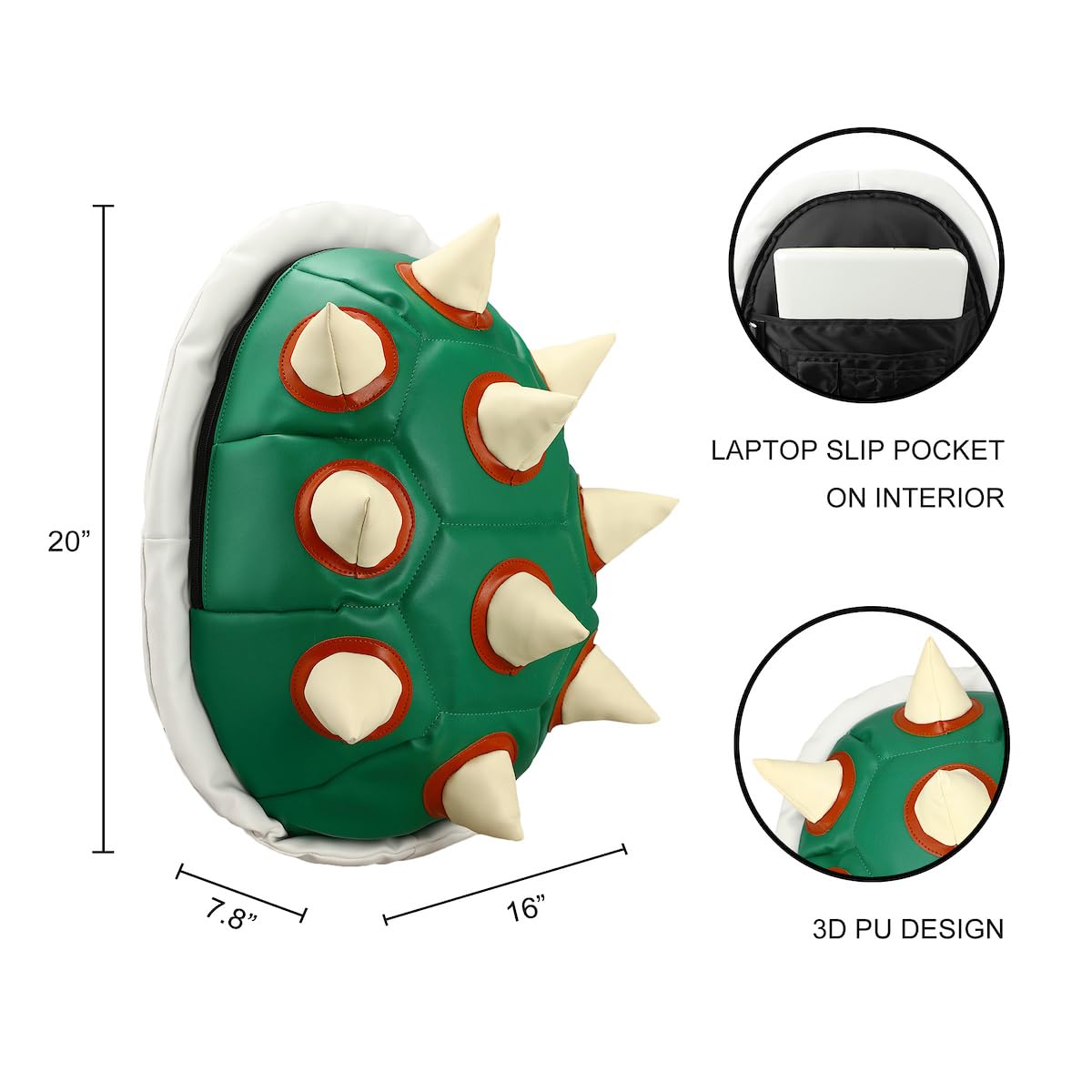 Foto 6 | Mochila Bioworld Super Mario Bros Bowser-Venta Internacional