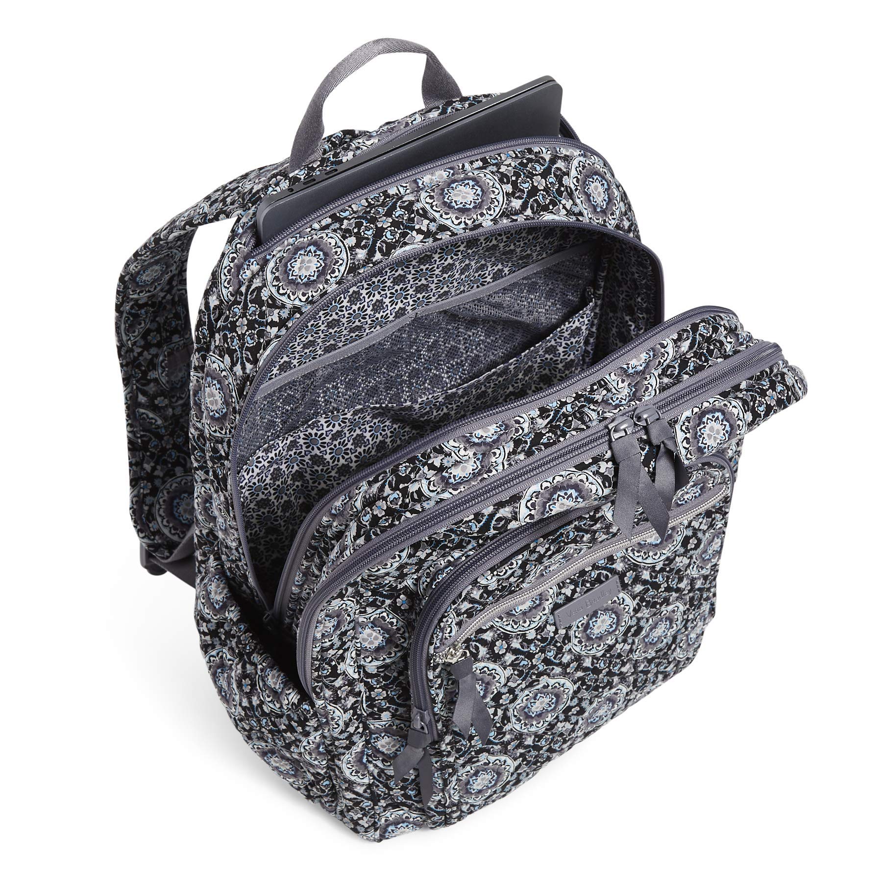 Foto 5 pulgar | Mochila Vera Bradley Xl Campus Charcoal Medallon Algodón - Venta Internacional