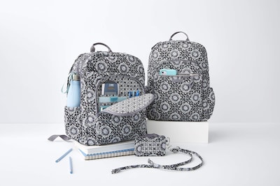 Foto 6 | Mochila Vera Bradley Xl Campus Charcoal Medallon Algodón - Venta Internacional