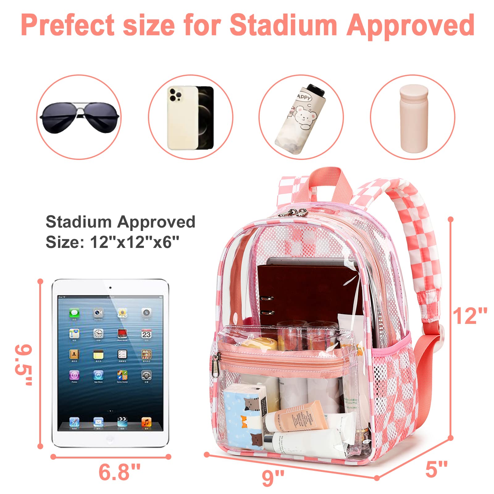 Foto 3 pulgar | Mochila Btoop Transparente 30 X 30 X 15 Cm - Venta Internacional