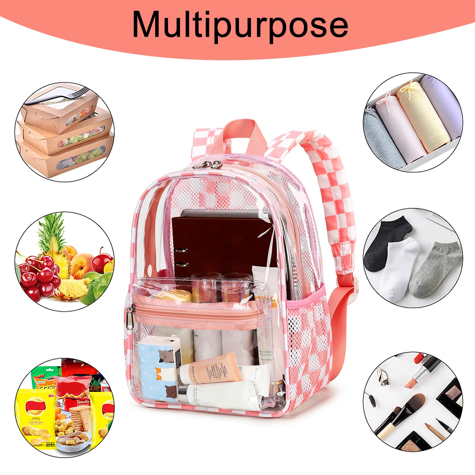 Foto 7 pulgar | Mochila Btoop Transparente 30 X 30 X 15 Cm - Venta Internacional
