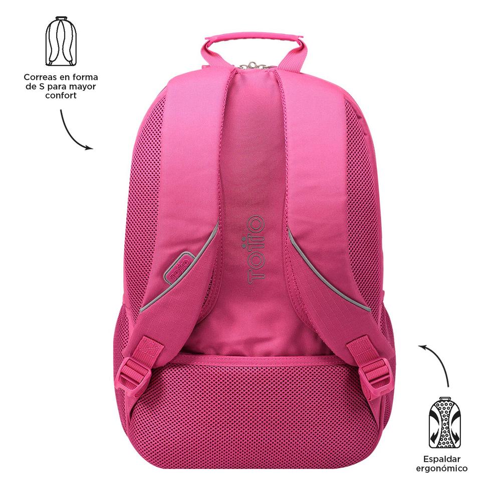 Foto 4 pulgar | Mochila Totto Cambri 2310g-m89 Rosa Rosa