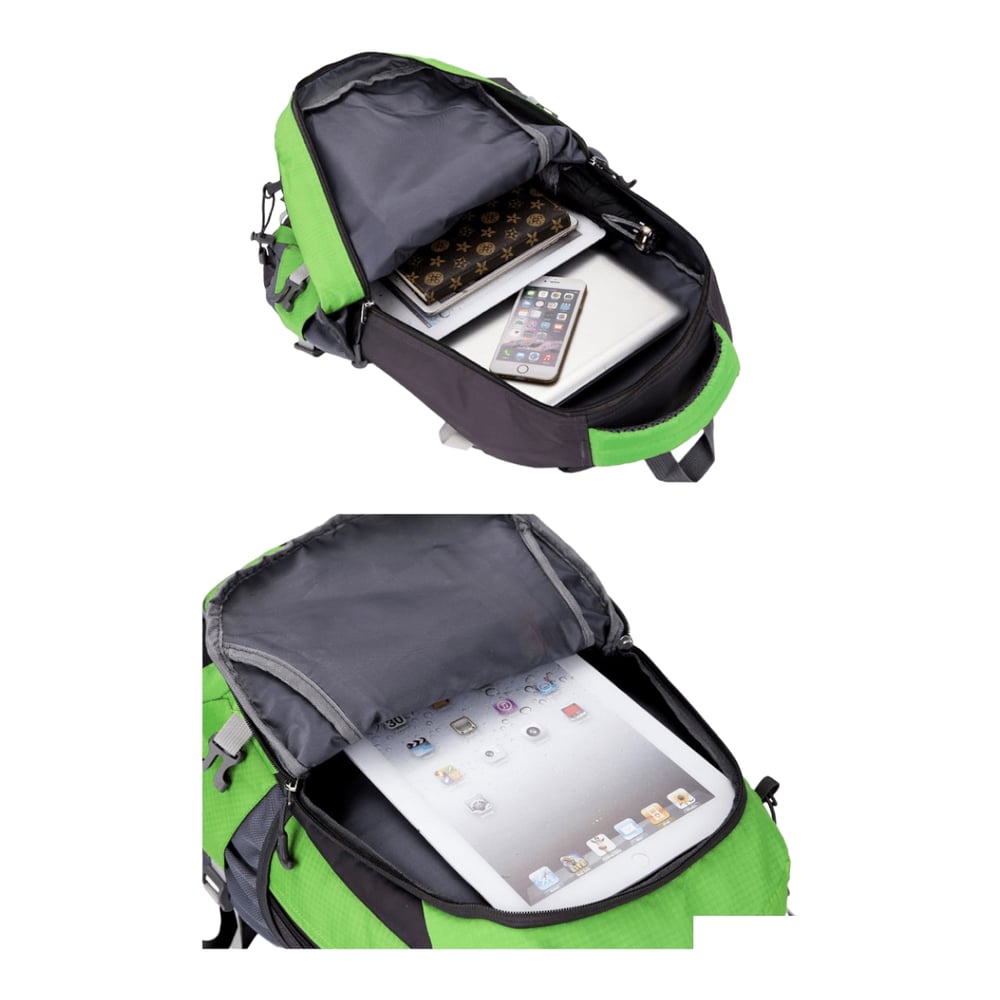Foto 4 pulgar | Mochila para Exteriores de Nailon Impermeable de 40 Litros con Soporte para Pecho Y Cintura - Venta Internacional