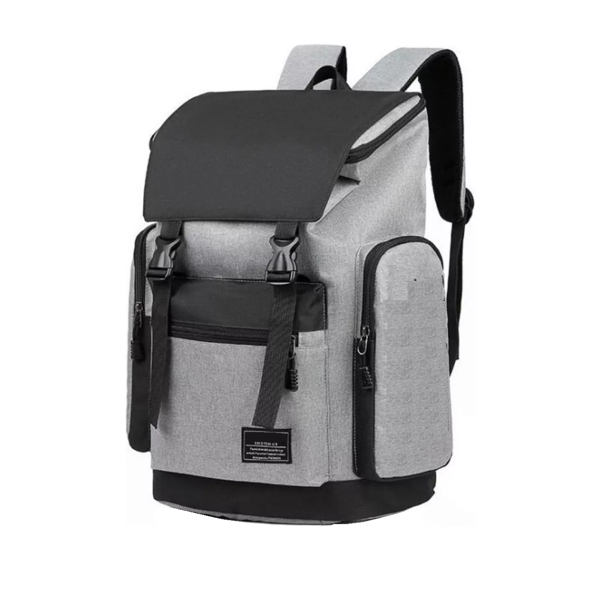 Foto 2 pulgar | Mochila Con Broche Antirrobo Casual Gym Gris Diseño Impermeable Esi-13989 Gris