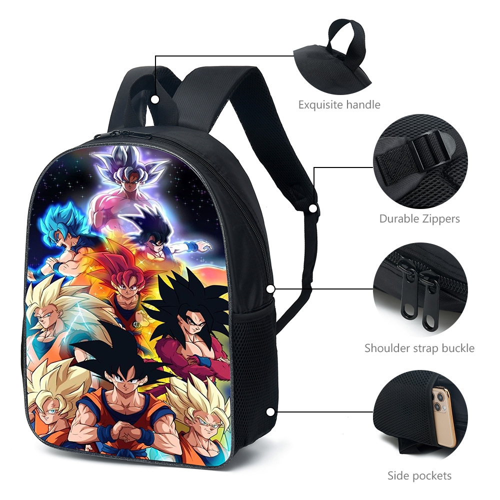 Foto 4 pulgar | Mochila Escolar Anime Dragonball - Venta Internacional