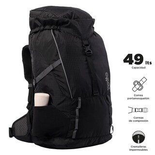 Foto 4 | Mochila De Campismo Totto Summit 45 2310-n01l Negro Negro