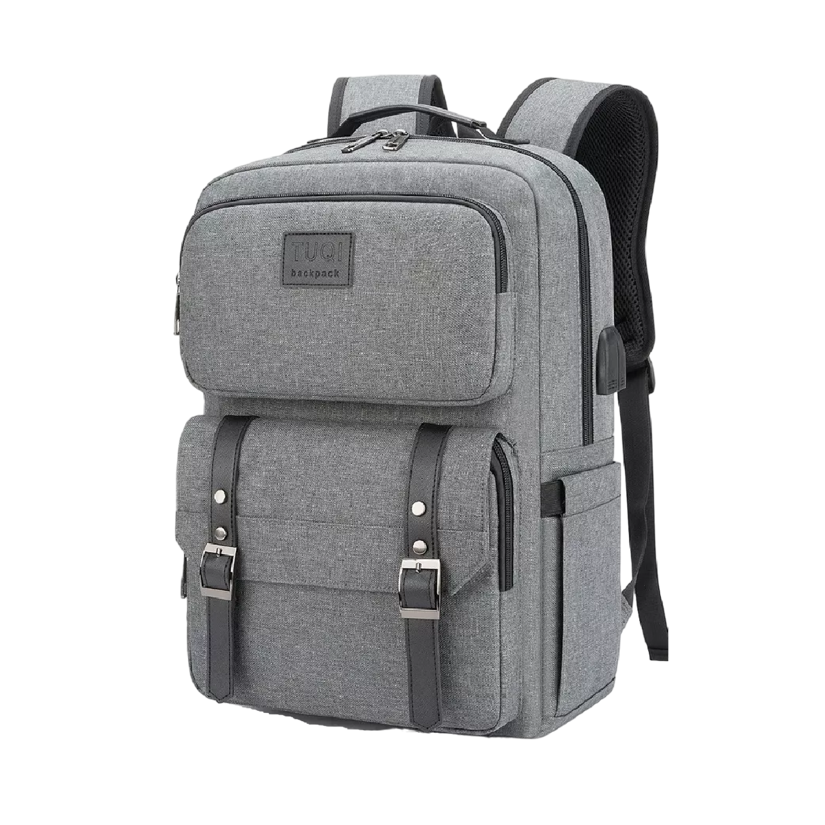 Mochila Antirrobo Mochila Para Portátil Mochilas De Viaje Gris