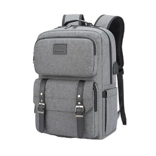 Foto 1 | Mochila Antirrobo Mochila Para Portátil Mochilas De Viaje Gris