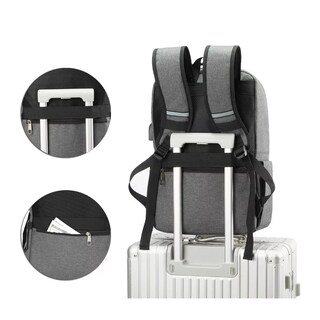 Foto 4 | Mochila Antirrobo Mochila Para Portátil Mochilas De Viaje Gris