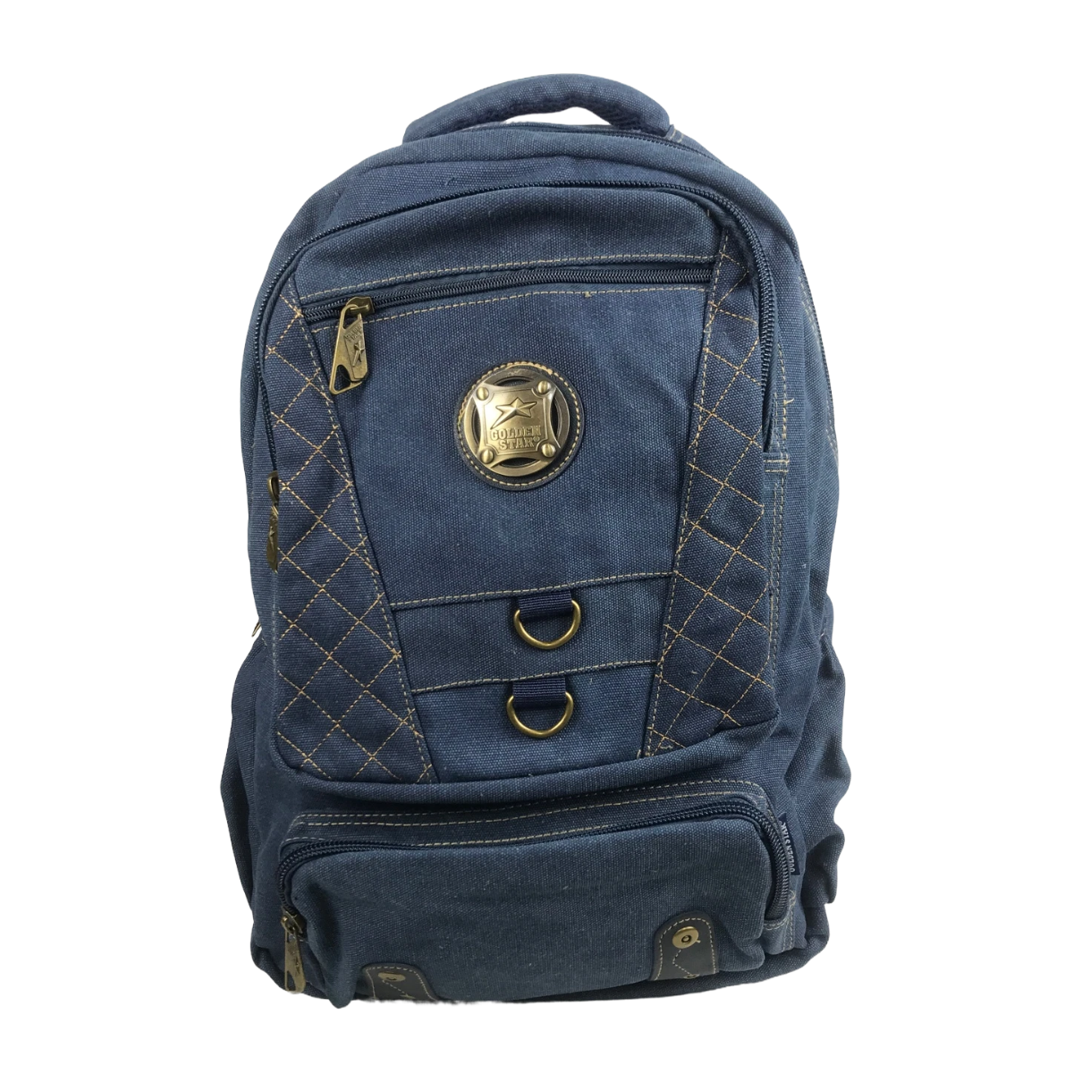 Mochila De Lona Golden Star Gf-670 Juvenil Azul