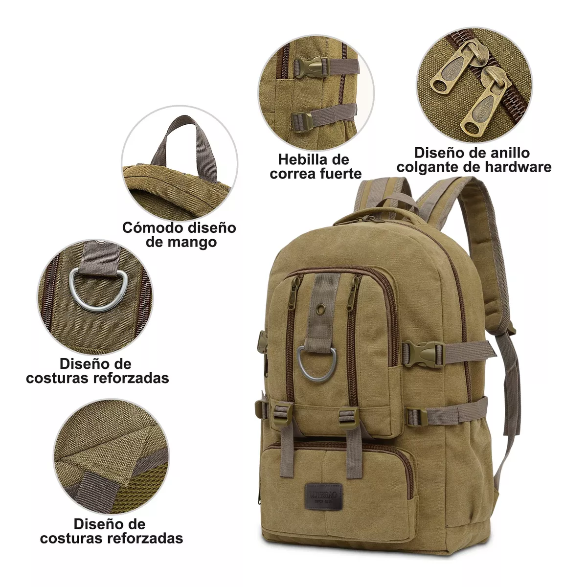 Foto 4 pulgar | Mochila De Viaje De Gran Capacidad 21l Mochila De Camping Impermeable Mochila Para Laptop