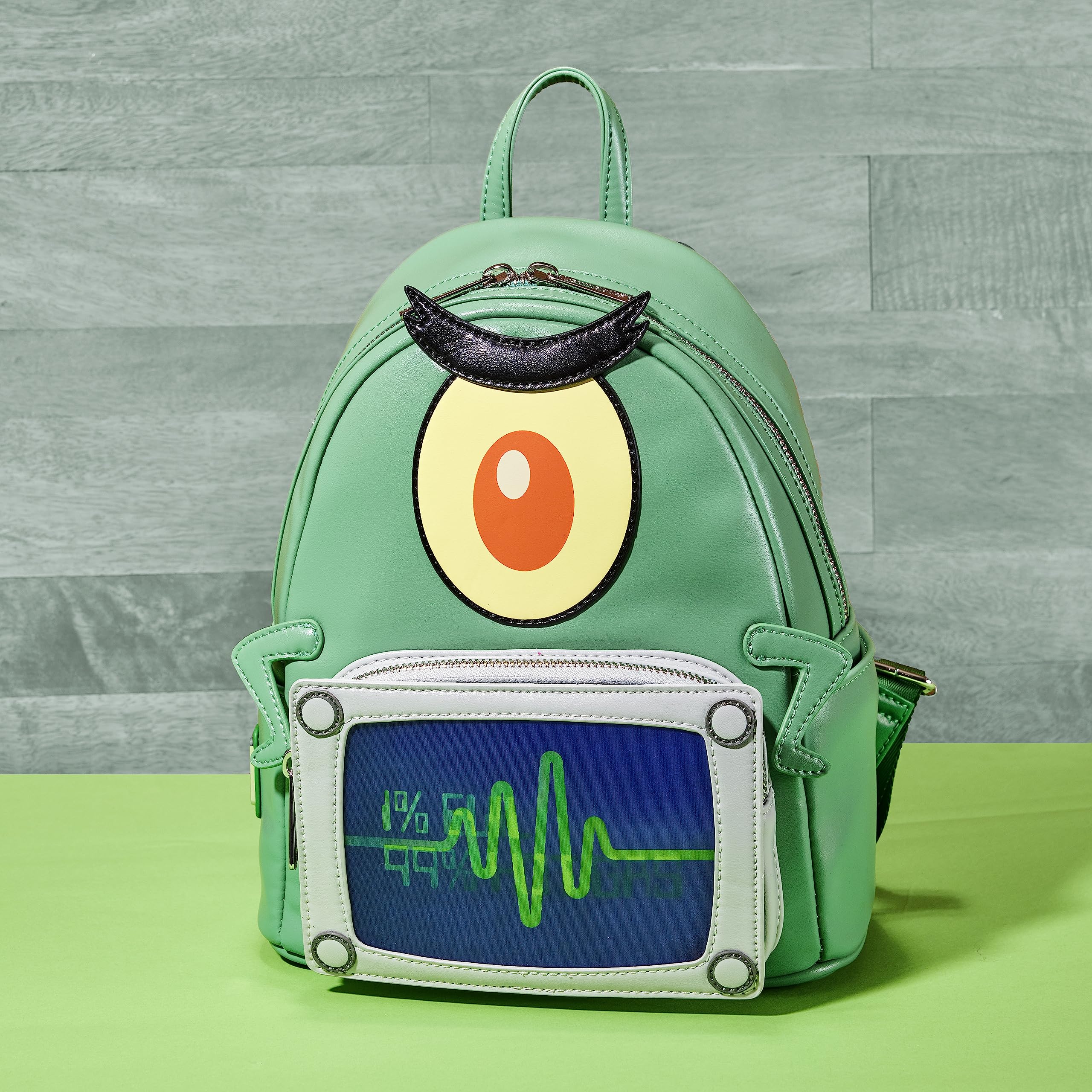 Foto 5 pulgar | Minimochila Loungefly Spongebob Squarepants Plankton Lenticular - Venta Internacional