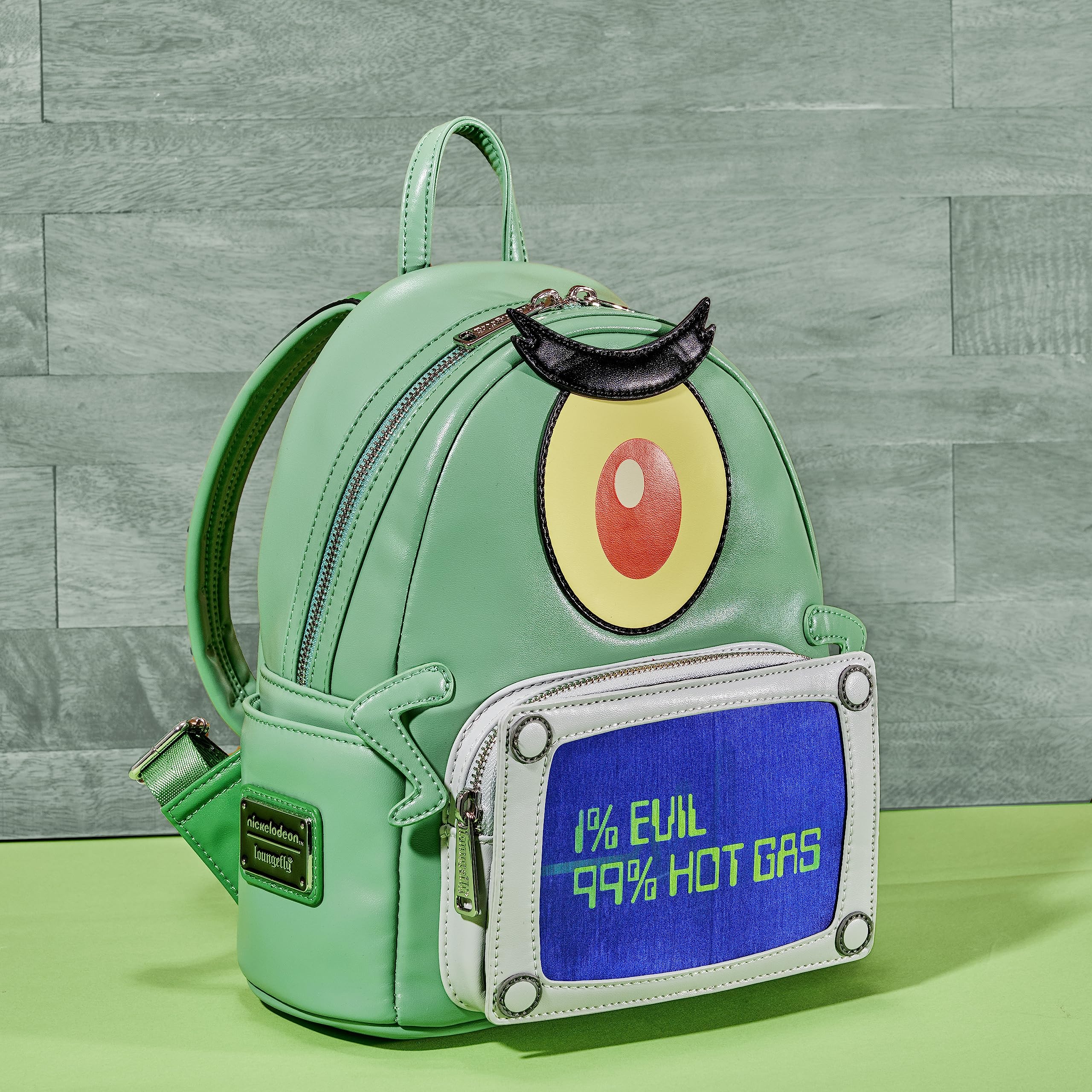 Foto 6 pulgar | Minimochila Loungefly Spongebob Squarepants Plankton Lenticular - Venta Internacional