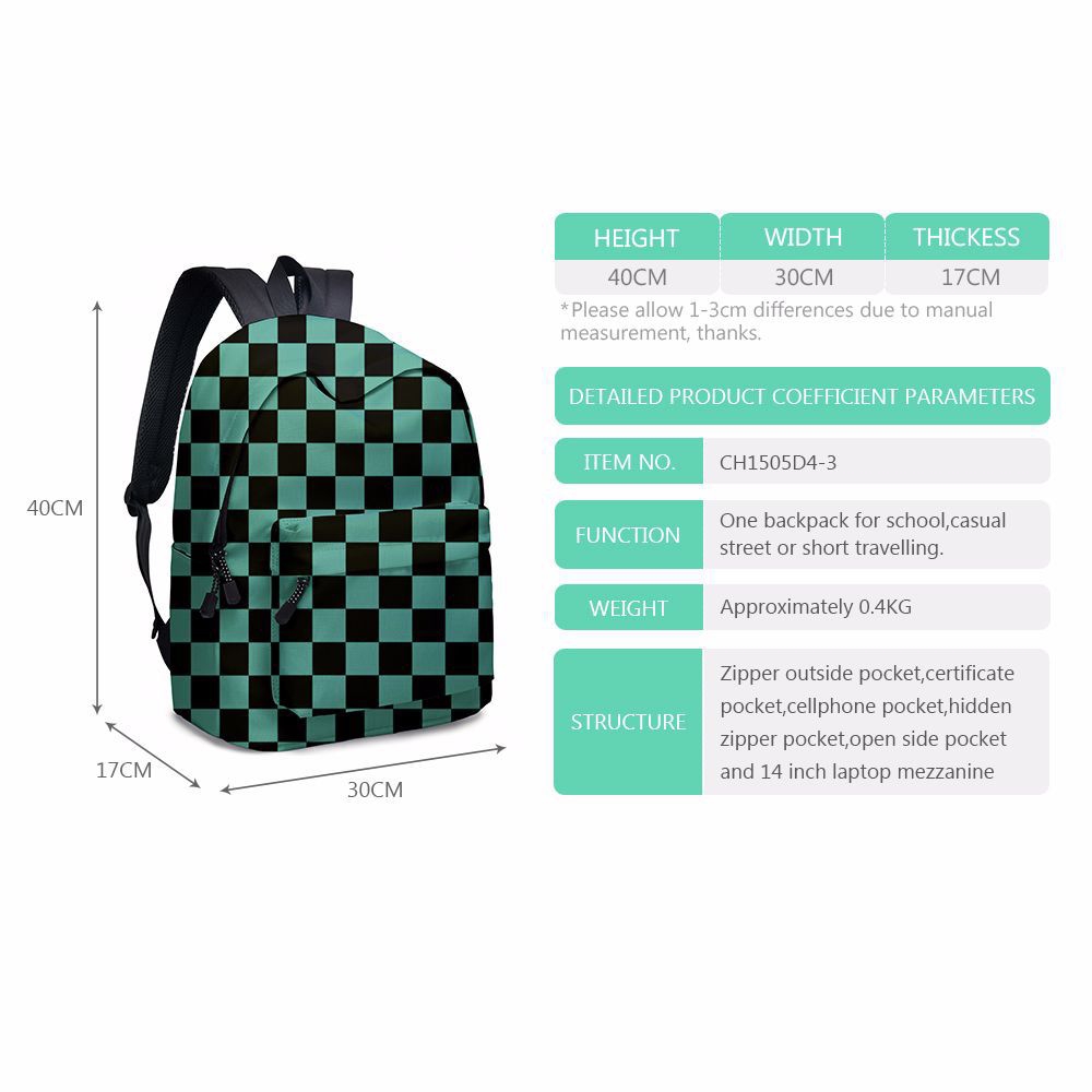 Foto 4 pulgar | Mochila Anime Kimetsu- Venta Internacional