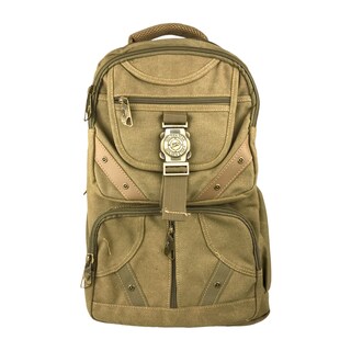 Foto 1 | Mochila Golden Star De Lona Gf-676 Color Café