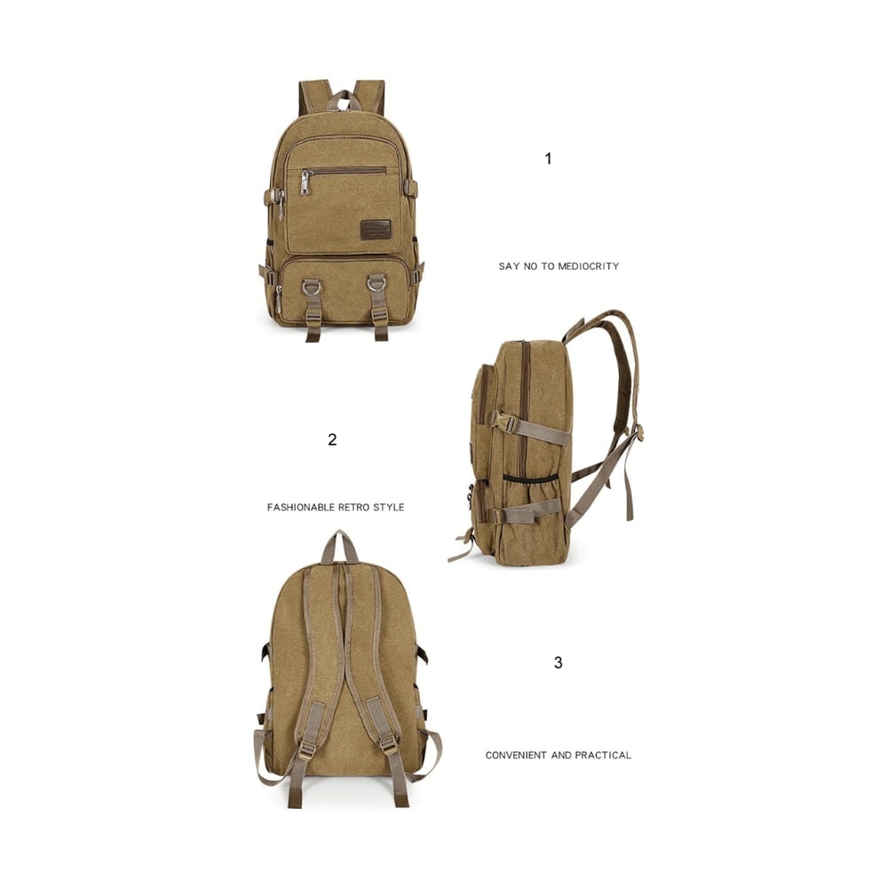 Foto 5 pulgar | Mochila Urban Canvas 20l Impermeable para Viajes y Senderismo - Venta Internacional