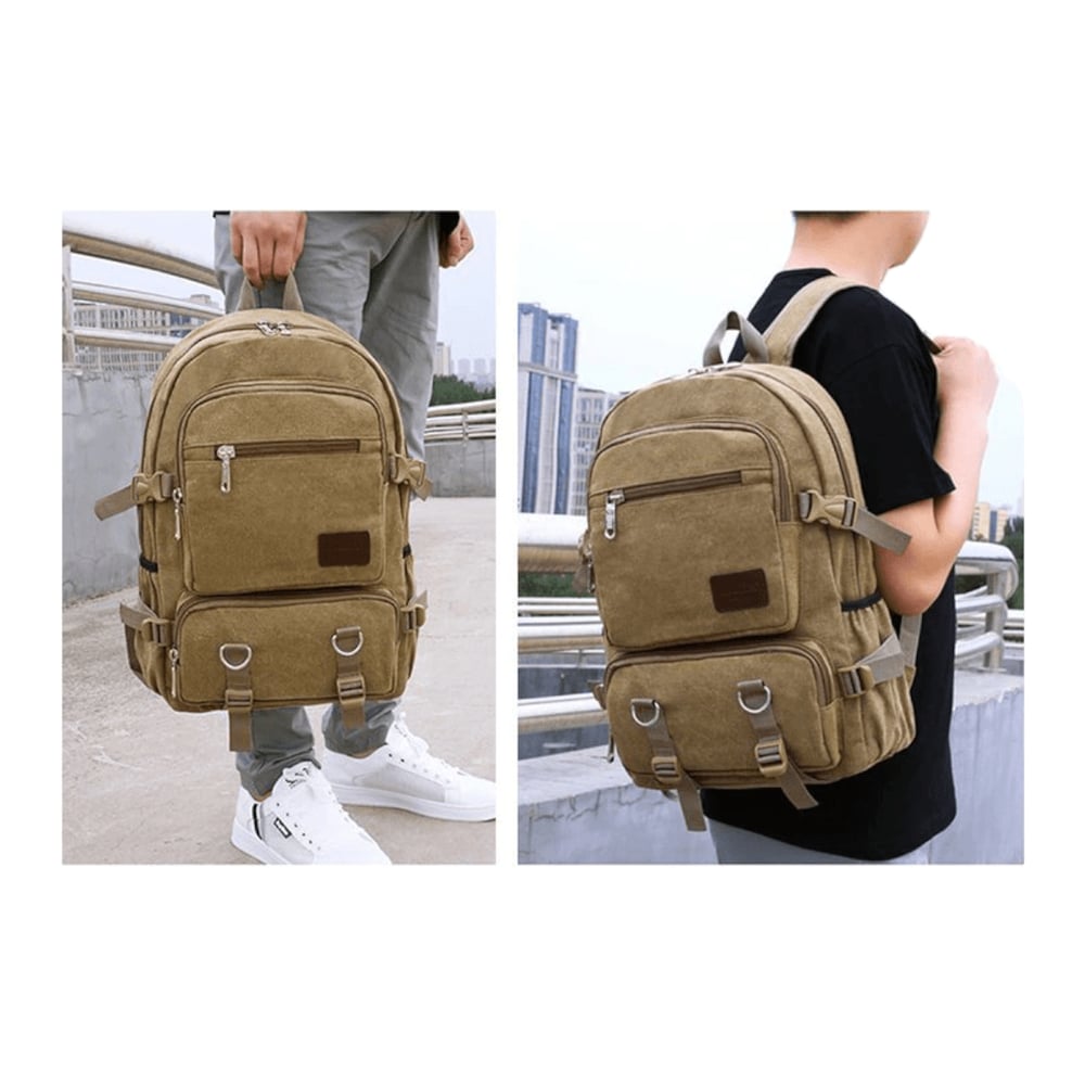 Foto 6 pulgar | Mochila Urban Canvas 20l Impermeable para Viajes y Senderismo - Venta Internacional