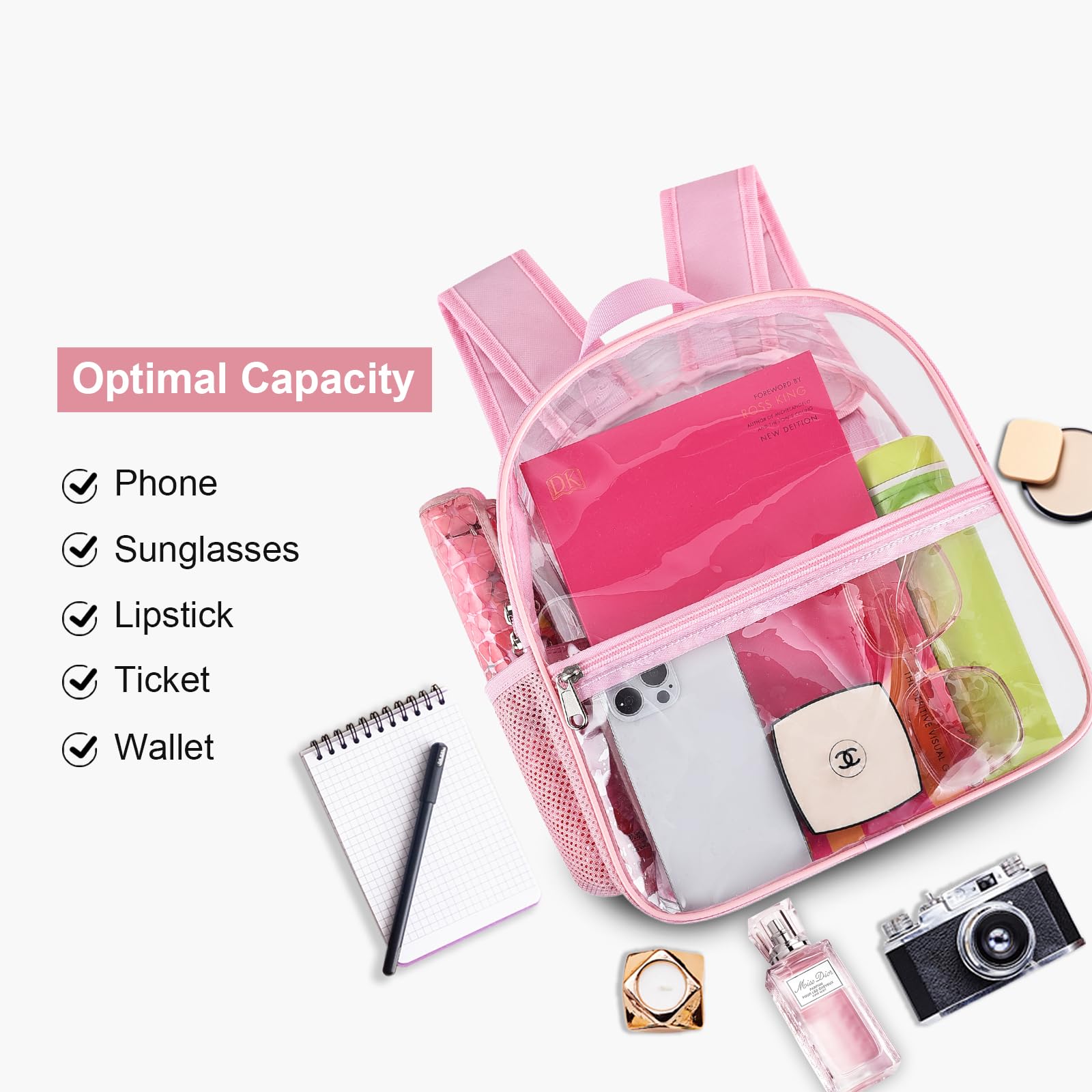 Foto 7 pulgar | Mochila Uspeclare Impermeable Rosa - Venta Internacional