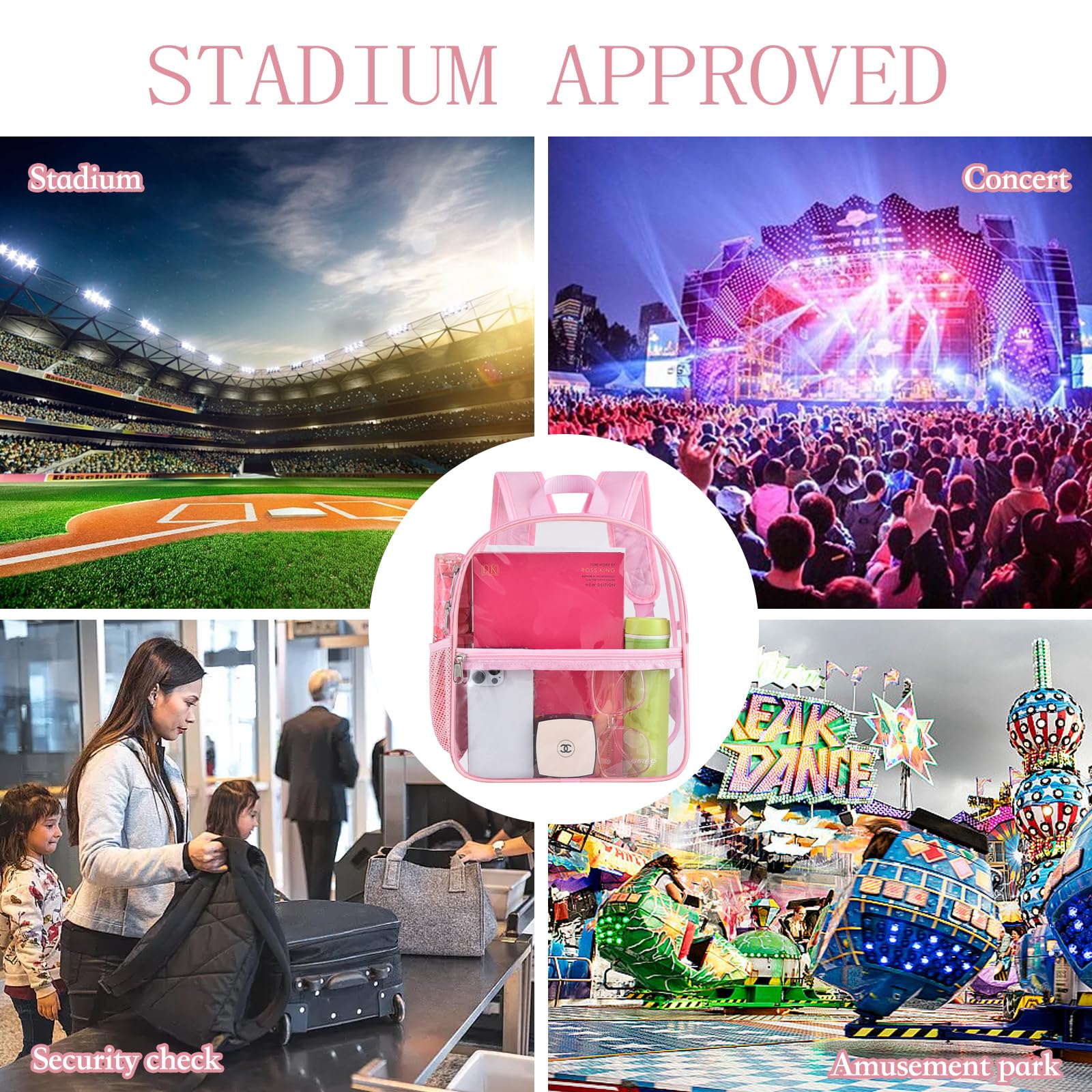 Foto 7 | Mochila Uspeclare Impermeable Rosa - Venta Internacional
