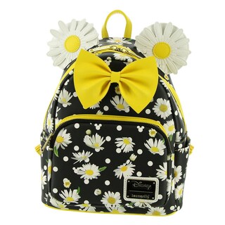 Foto 1 | Mochila Loungefly Minnie Mouse Daisies Mini Negro/blanco/amarillo - Venta Internacional