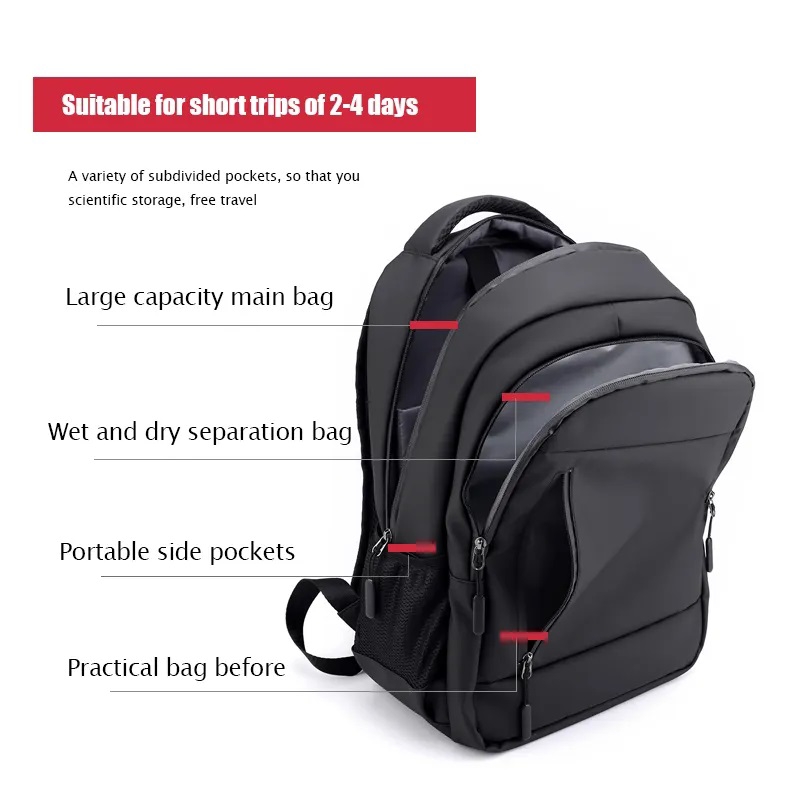 Foto 5 pulgar | Mochila Negra para Laptop-Venta Internacional