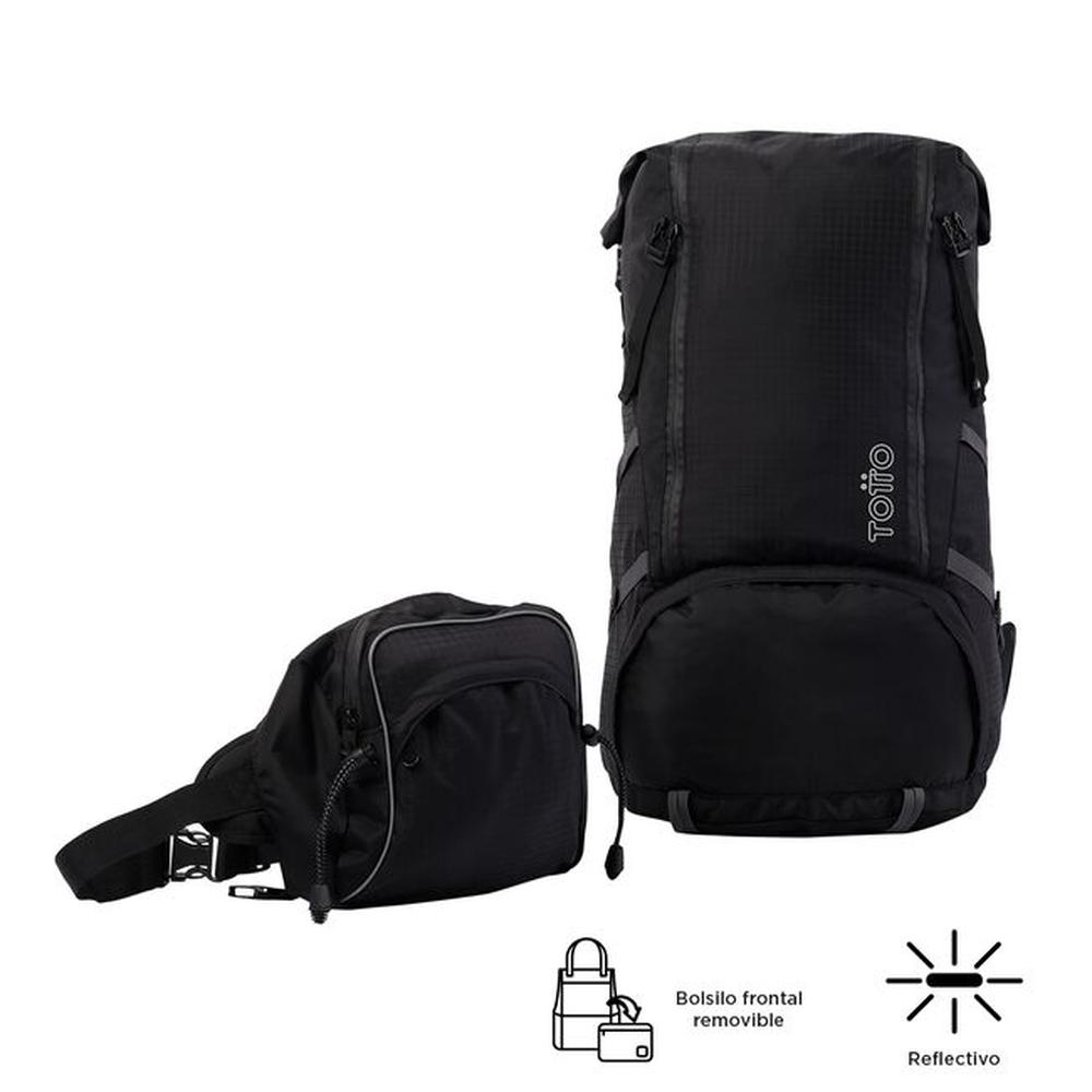 Foto 5 pulgar | Mochila De Campismo Totto Summit 75 231-n01xl Negro Negro